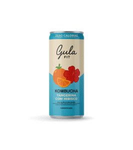LATA KOMBUCHA TANGERINA COM HIBISCO - 269 ML
