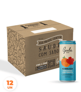 COMBO 12 LATAS KOMBUCHAS TANGERINA COM HIBISCO - 269ML